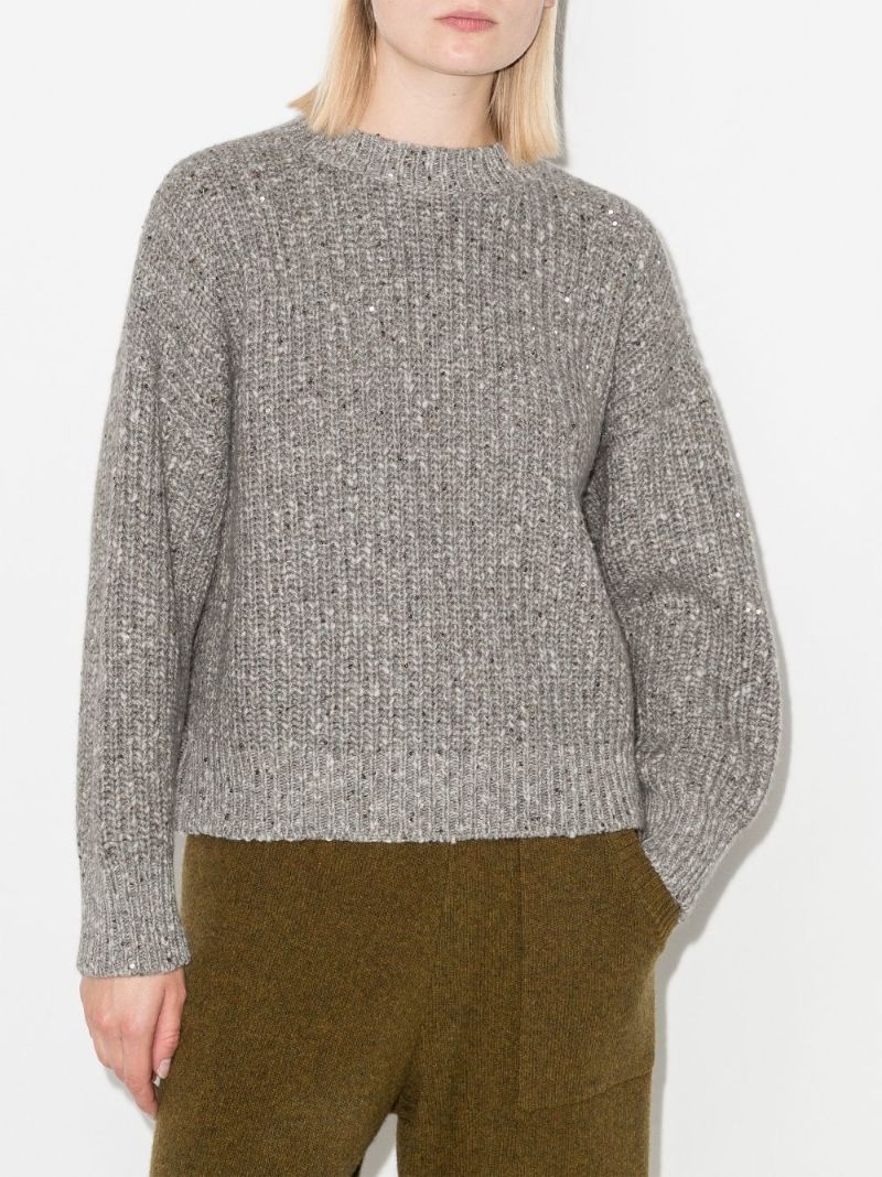 Sequinned Knit Sweater