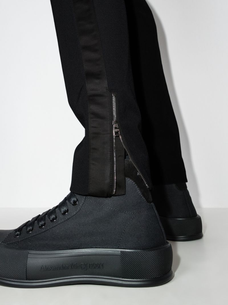 Embroidered Skull Track Pants