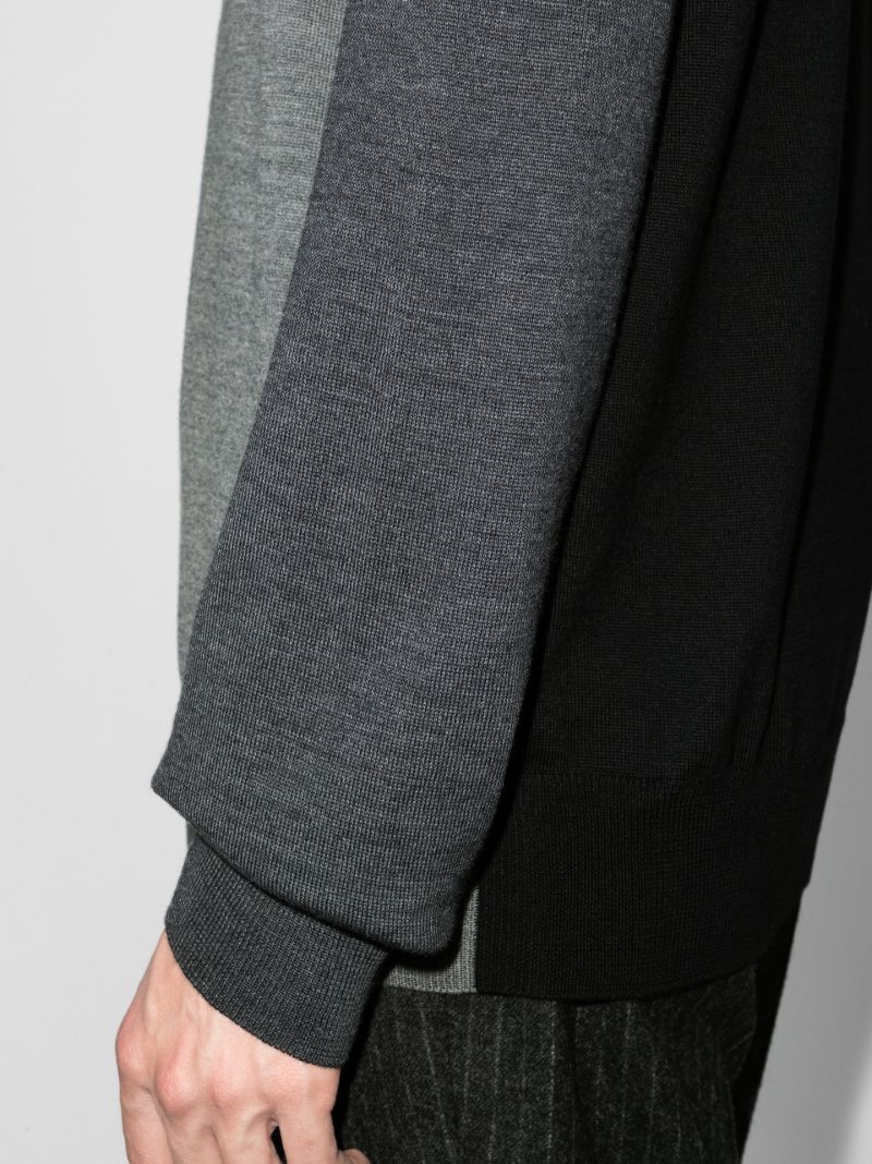 Panelled Wool Sweater