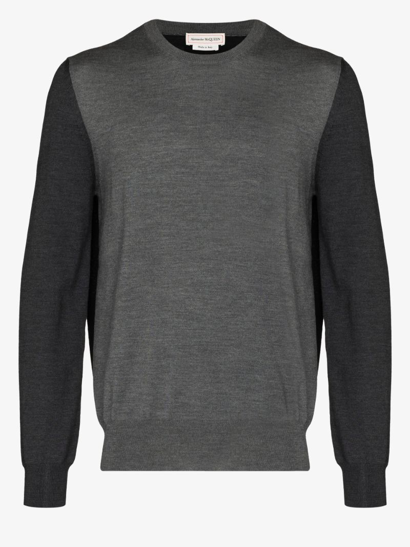 Panelled Wool Sweater