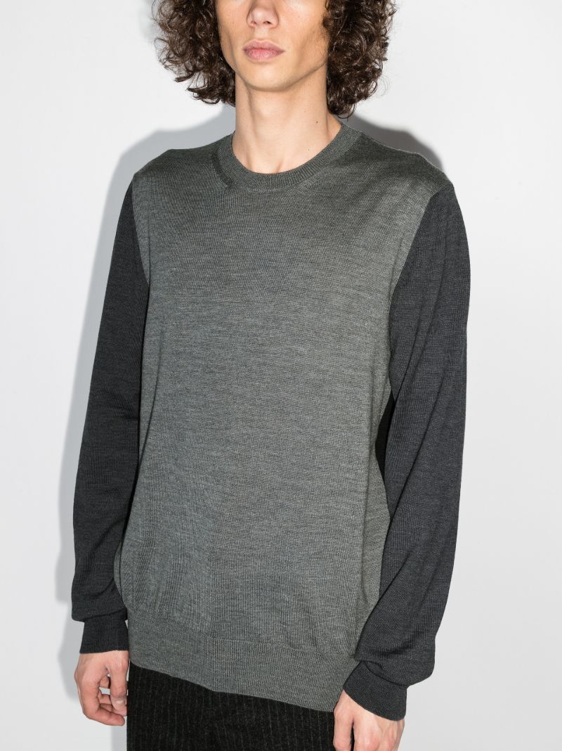 Panelled Wool Sweater
