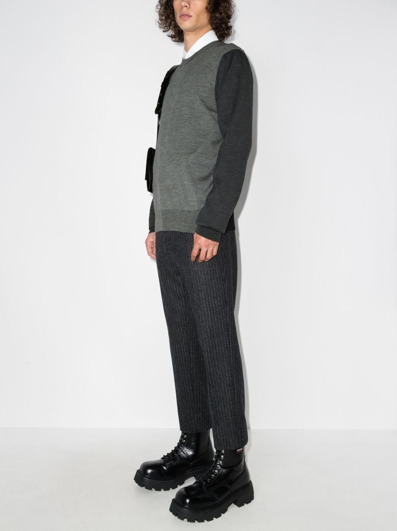 Panelled Wool Sweater