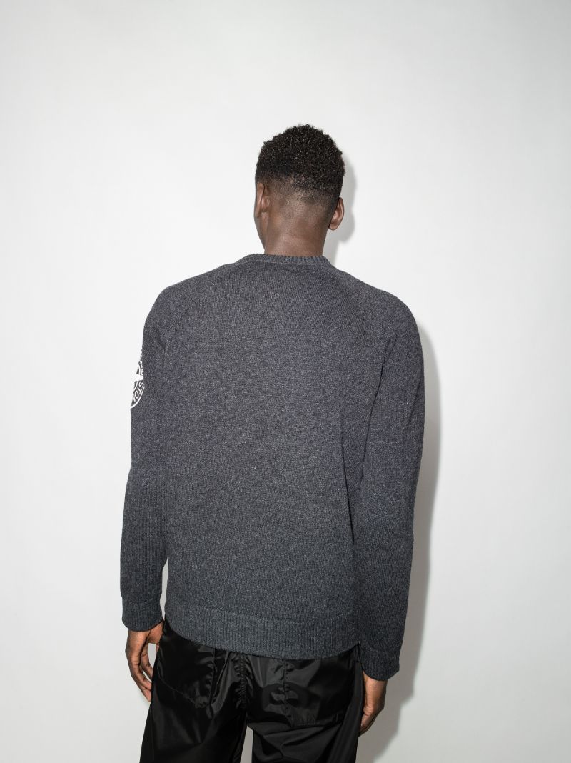 Embroidered Logo Wool Sweater