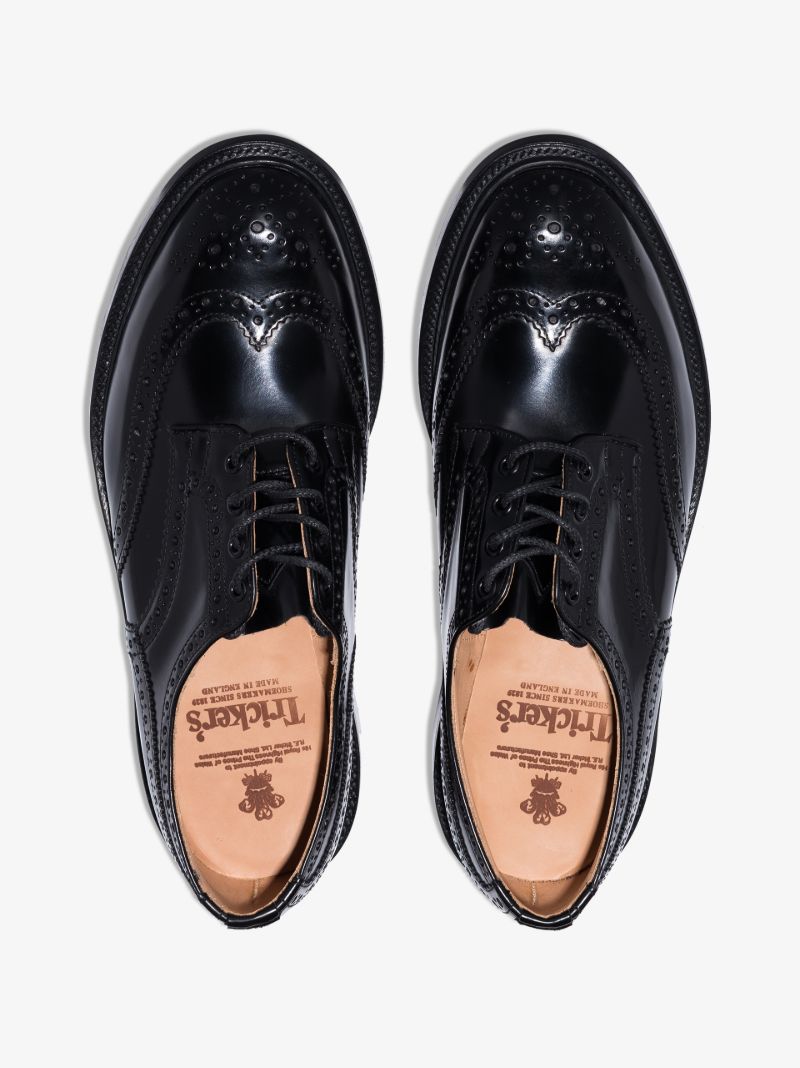 Black Bourton Leather Derby Shoes