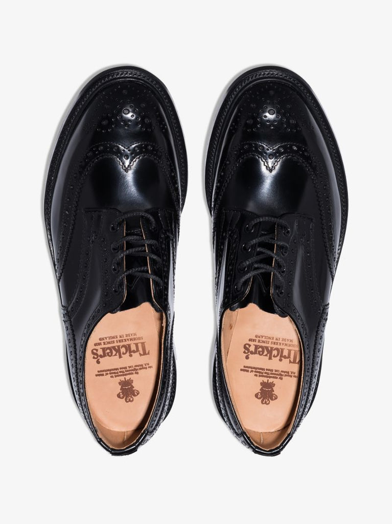 Black Bourton Leather Derby Shoes
