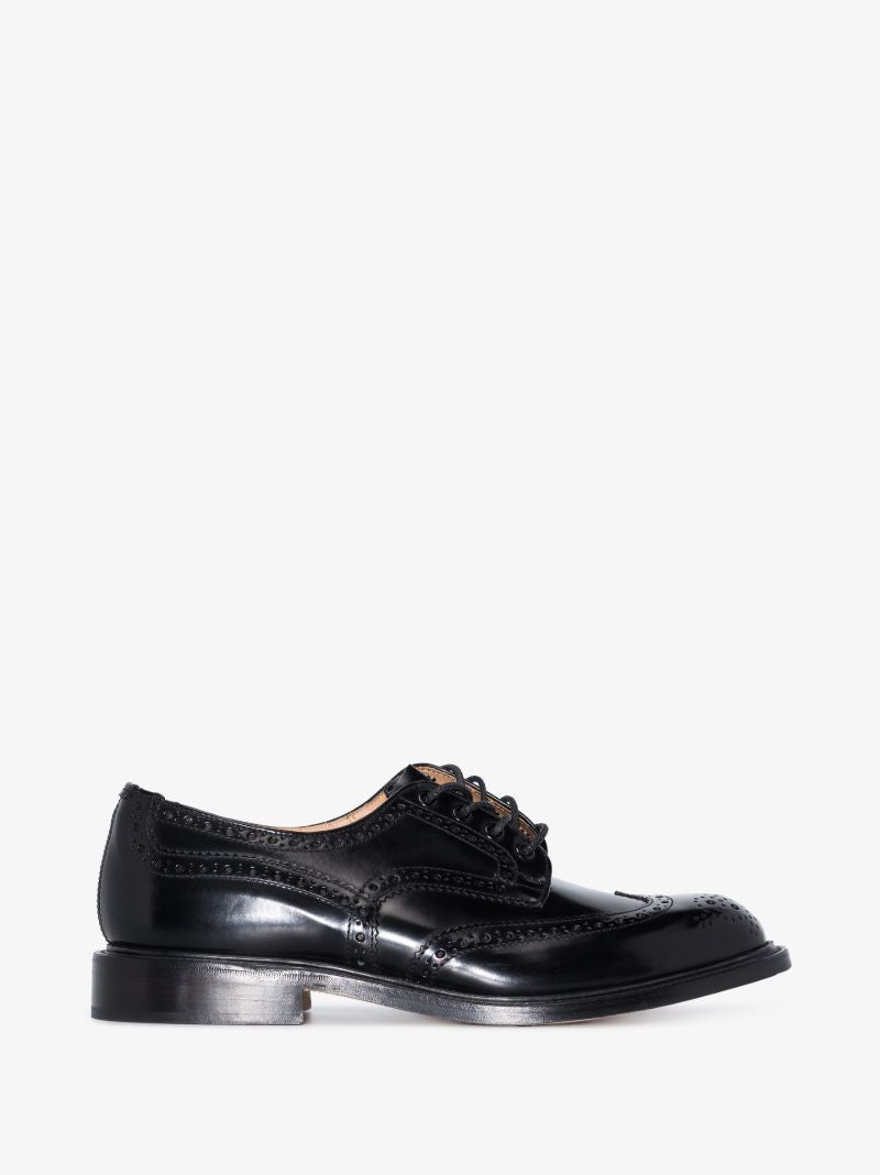 Black Bourton Leather Derby Shoes