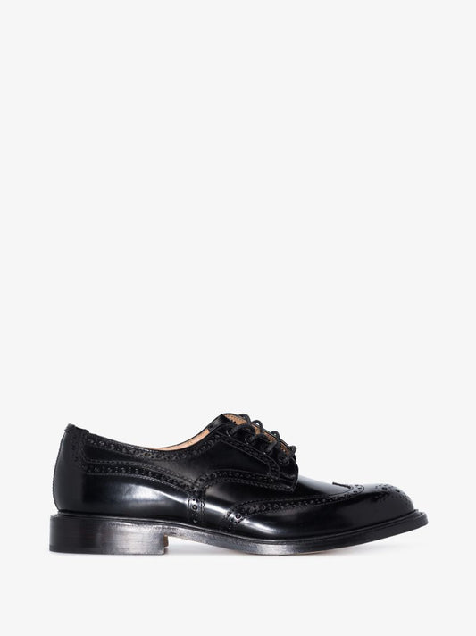 Black Bourton Leather Derby Shoes
