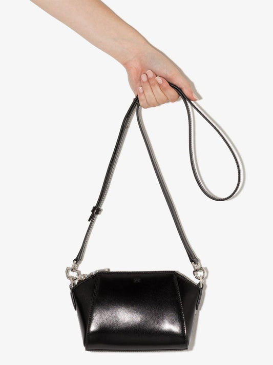 Black Antigona Nano Leather Cross Body Bag