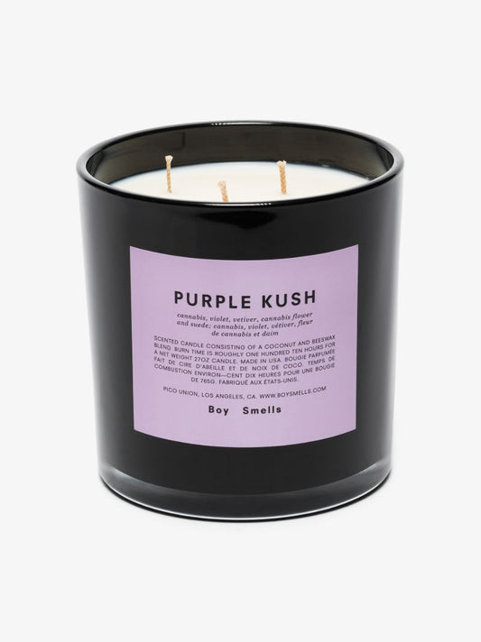 Black Purple Kush Large Candle