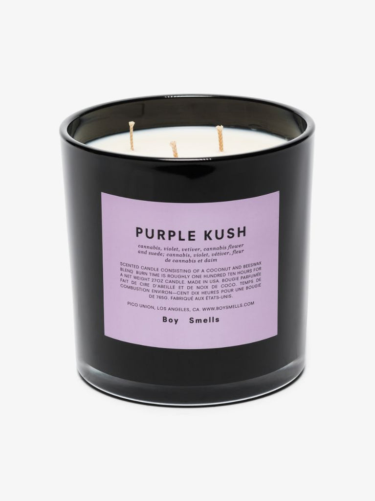 Black Purple Kush Large Candle