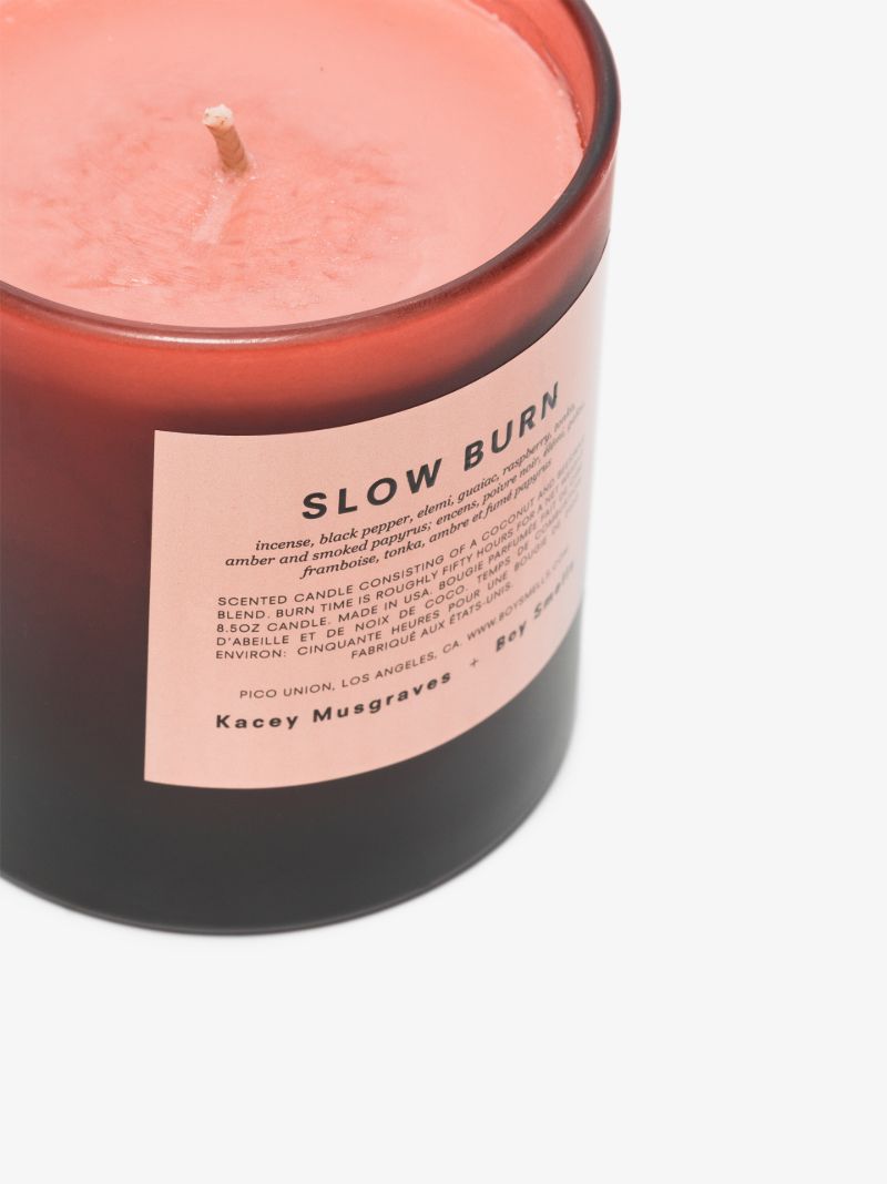 Brown and Pink Slow Burn Candle