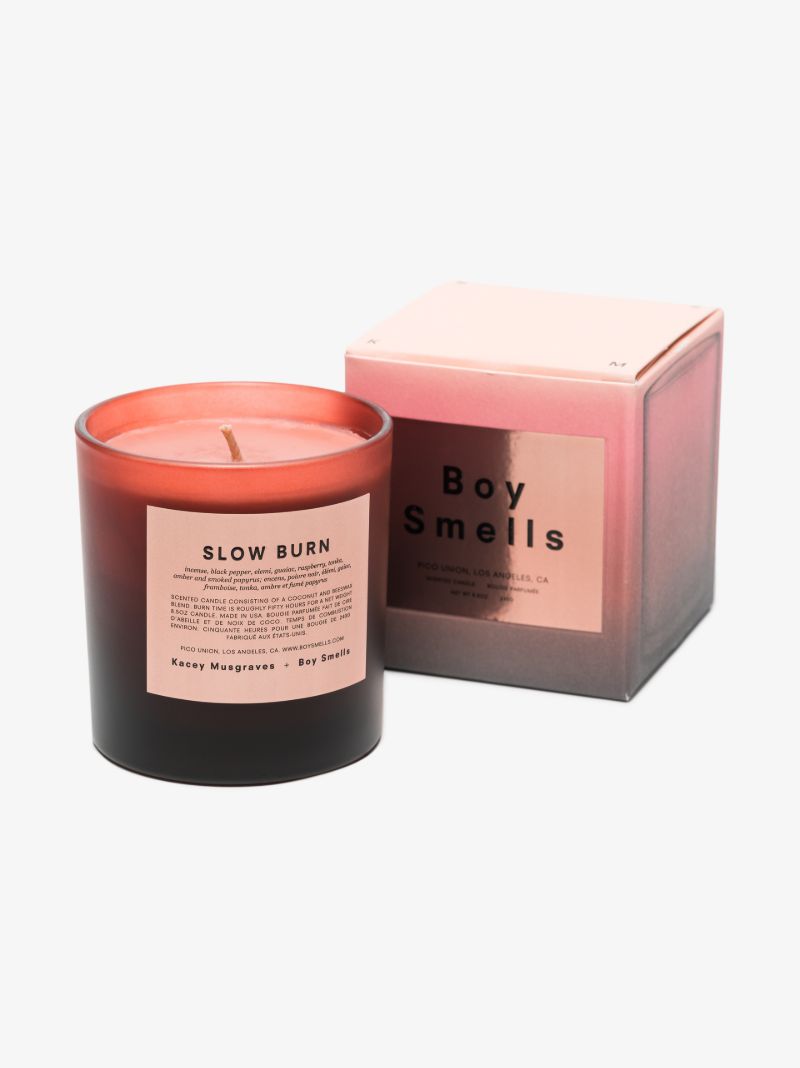 Brown and Pink Slow Burn Candle