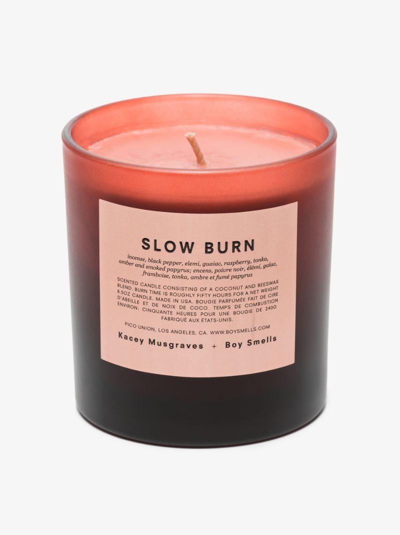 Brown and Pink Slow Burn Candle
