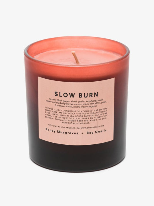 Brown and Pink Slow Burn Candle