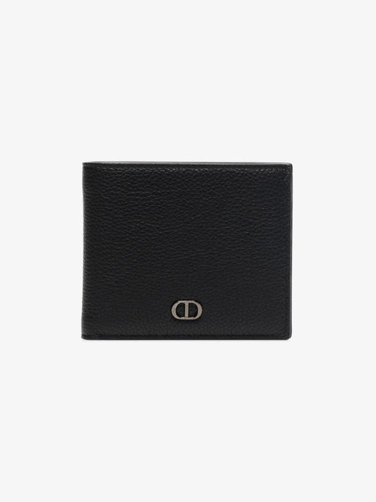 Black Grained Leather Wallet