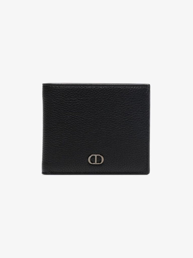 Black Grained Leather Wallet