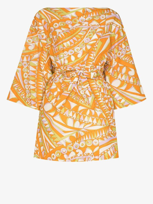 Bandierine Print Mini Dress