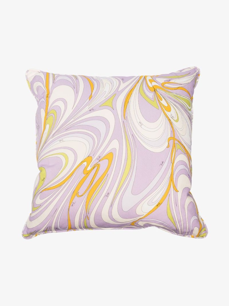 Lilac Onde Print Cushion