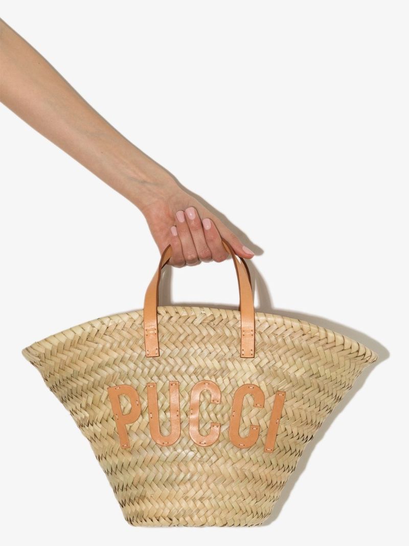 Neutral Logo AppliquÃ_x0083_Â© Basket Bag
