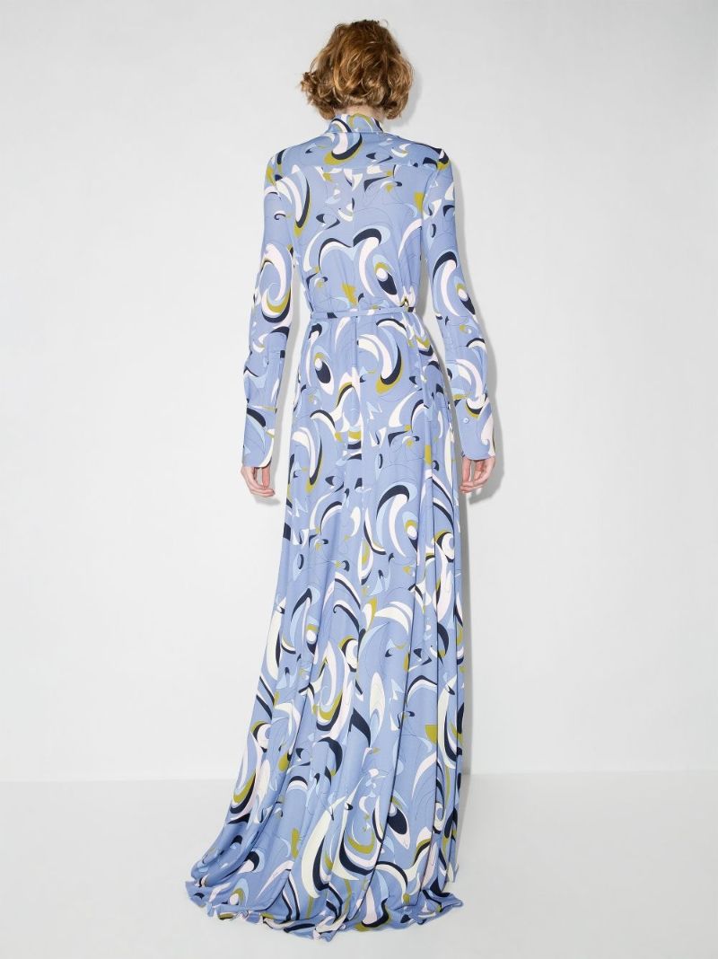 Itinerari Print Maxi Dress