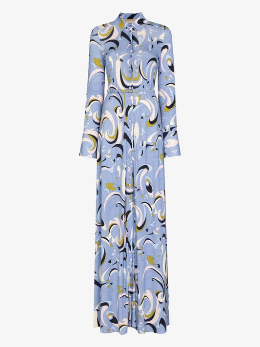 Itinerari Print Maxi Dress