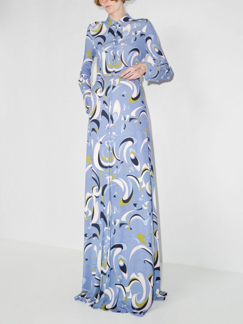 Itinerari Print Maxi Dress