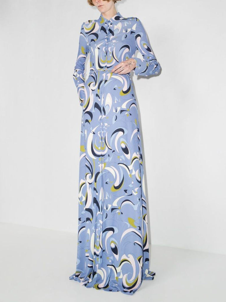 Itinerari Print Maxi Dress