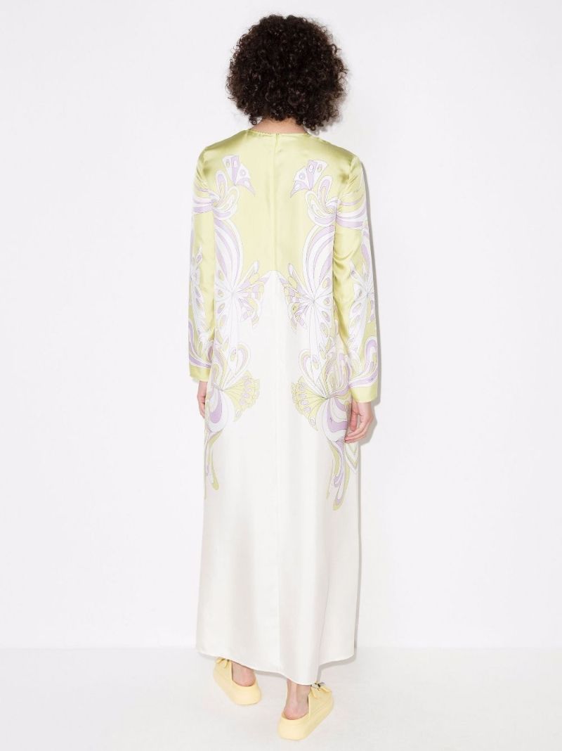 Aline Farfalle-print Maxi Dress