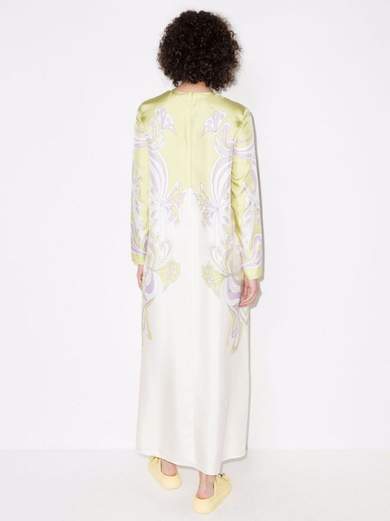 Aline Farfalle-print Maxi Dress
