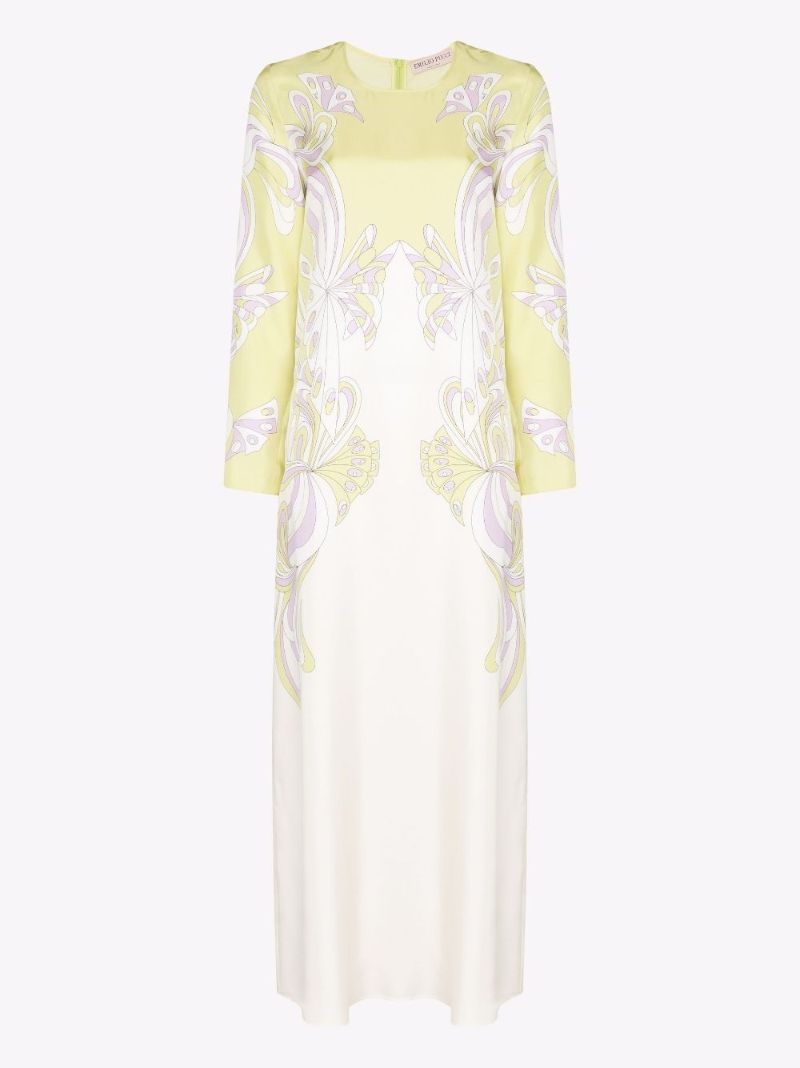 Aline Farfalle-print Maxi Dress