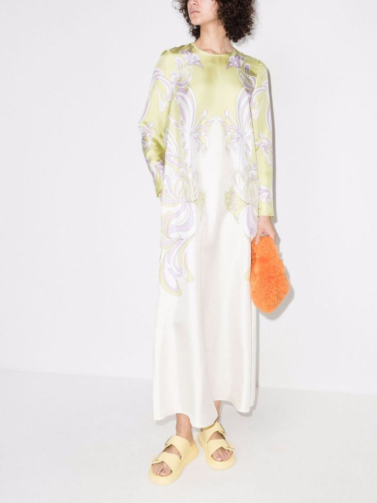 Aline Farfalle-print Maxi Dress