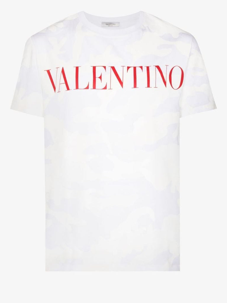 Camouflage Logo Print T-shirt