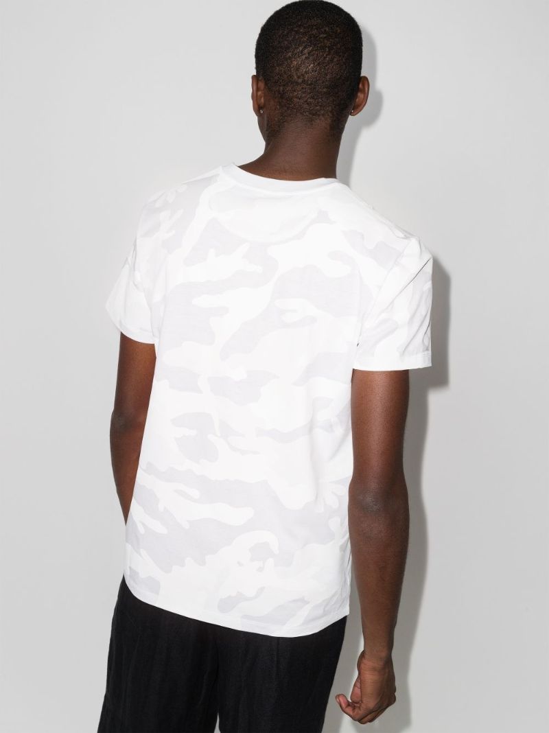 Camouflage Logo Print T-shirt