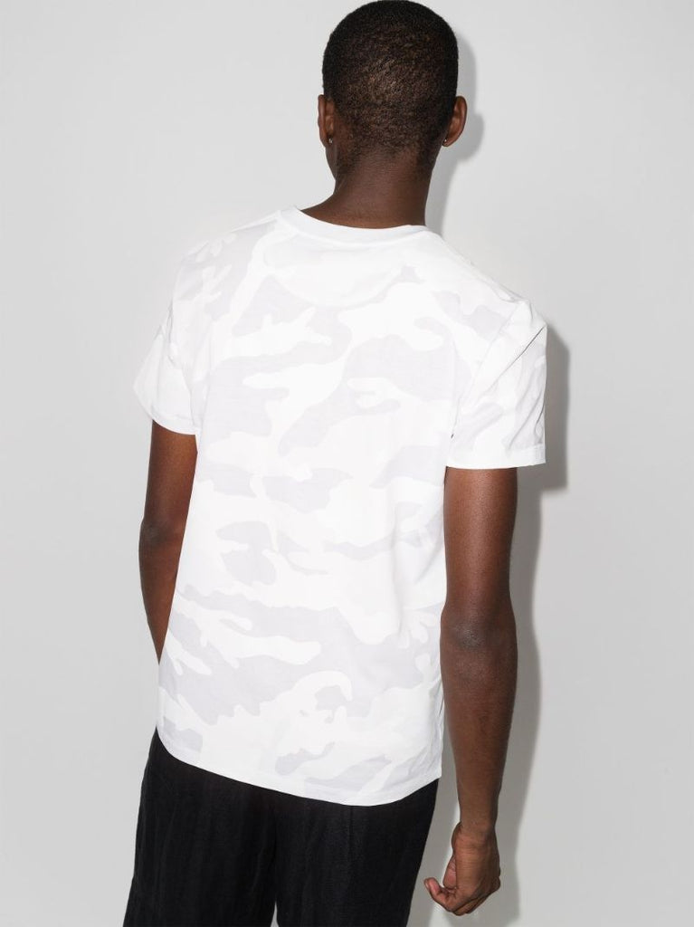 Camouflage Logo Print T-shirt