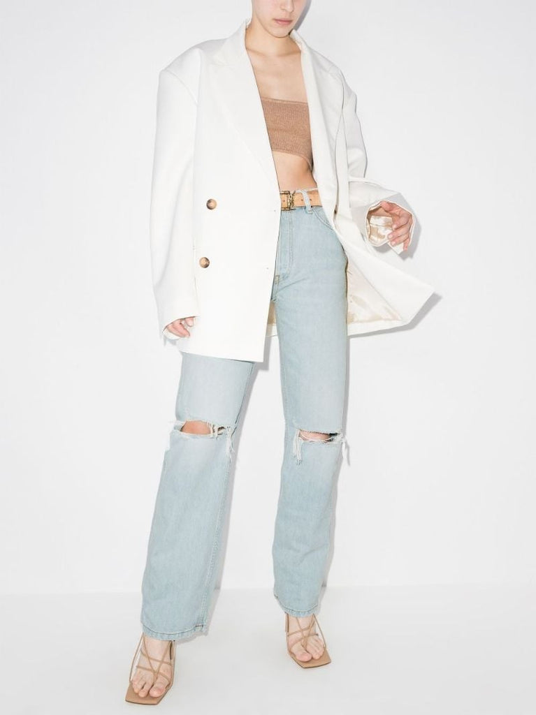 '90s Bleached High Waist Jeans