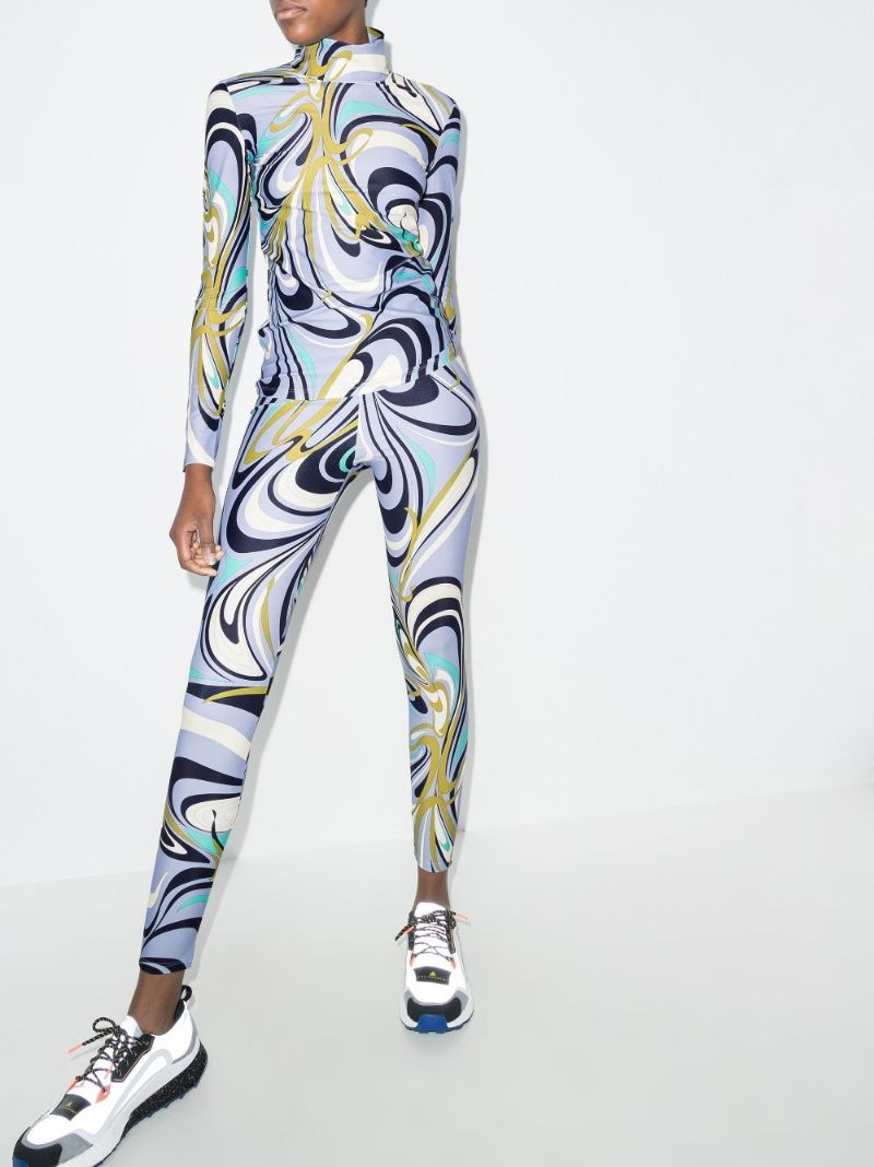 Onde Print Long Sleeve Top