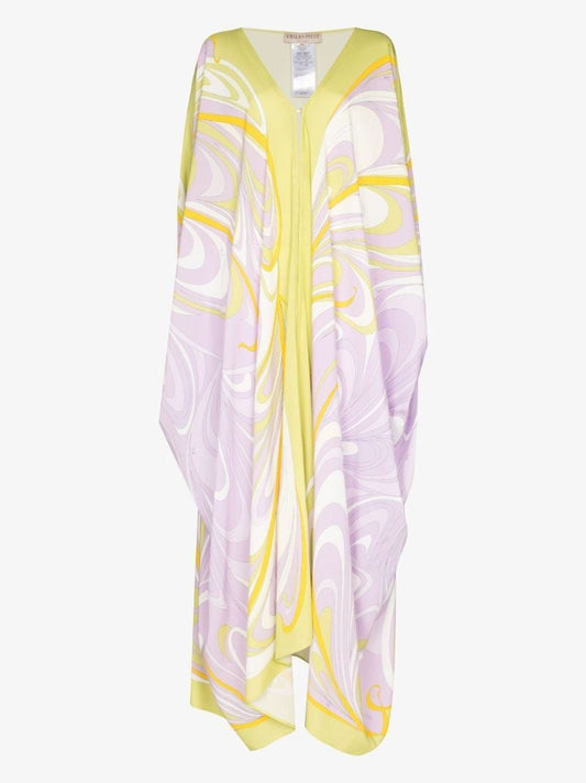 Onde Print Kaftan Dress