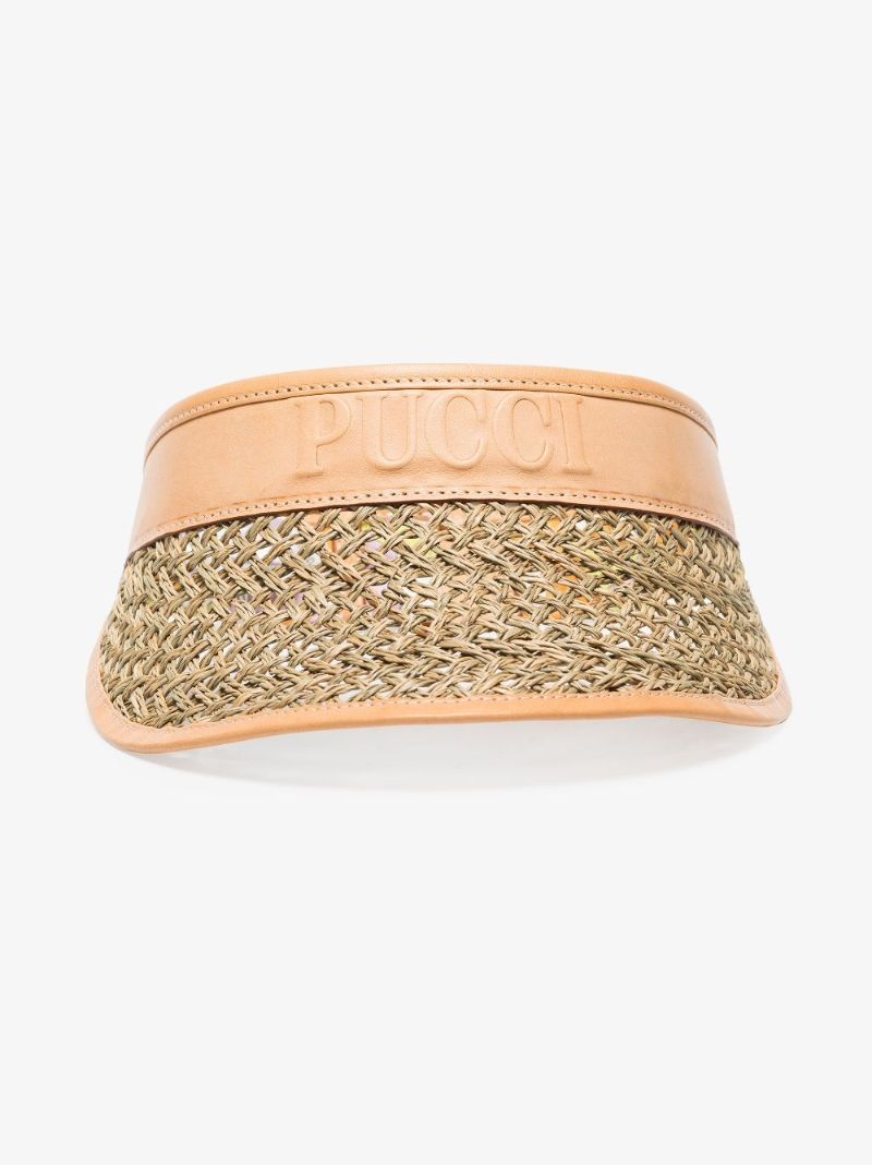 Neutral Logo Straw Visor Hat
