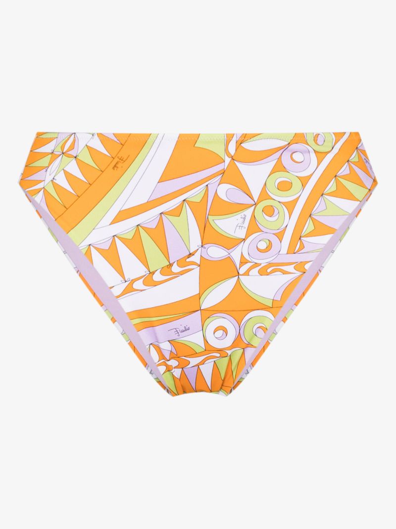 Bandierine Print High Waist Bikini Bottom
