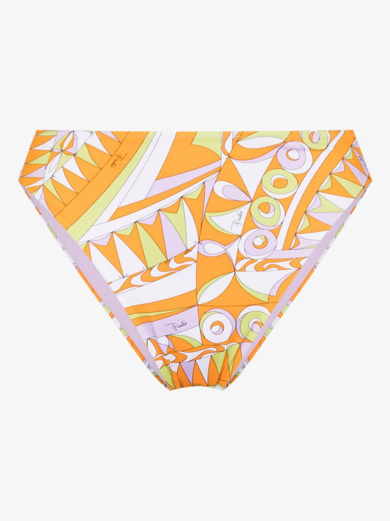 Bandierine Print High Waist Bikini Bottom