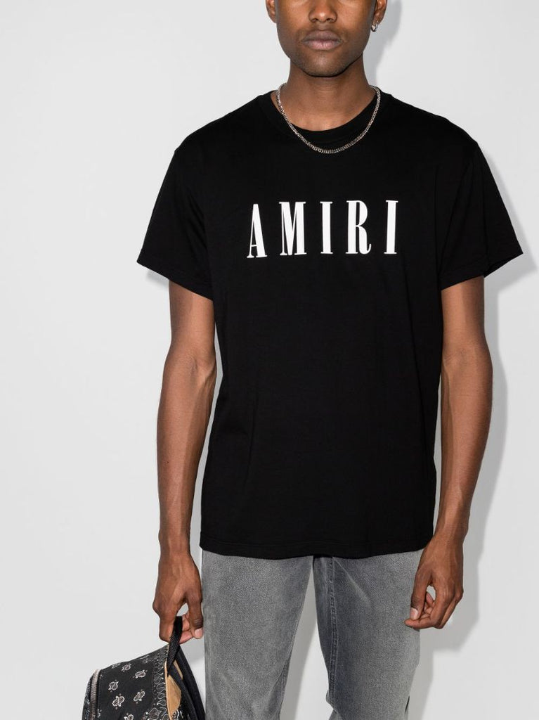 Black Core Logo Cotton T-shirt
