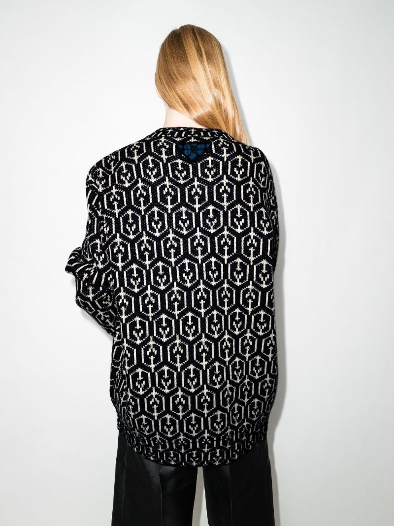 Oversized Virgin Wool Cardigan