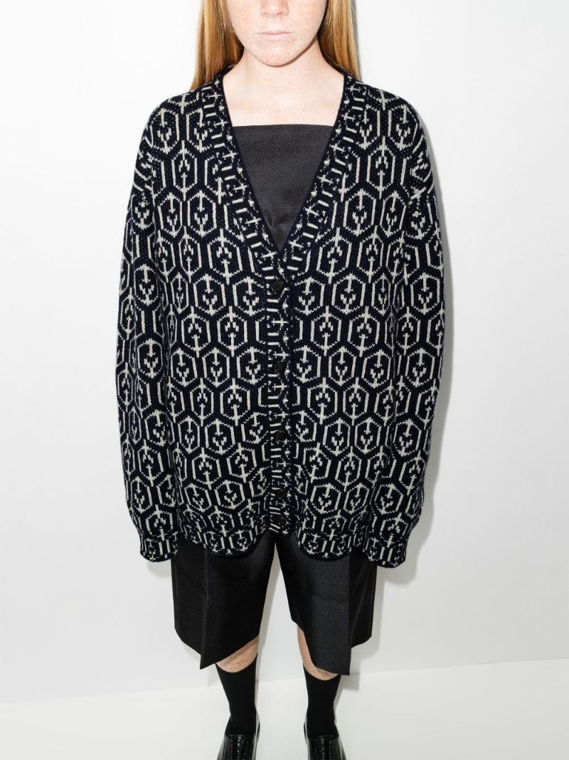 Oversized Virgin Wool Cardigan