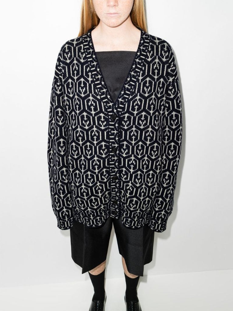 Oversized Virgin Wool Cardigan