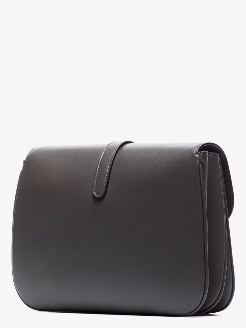 Grey Tabou Medium Leather Shoulder Bag