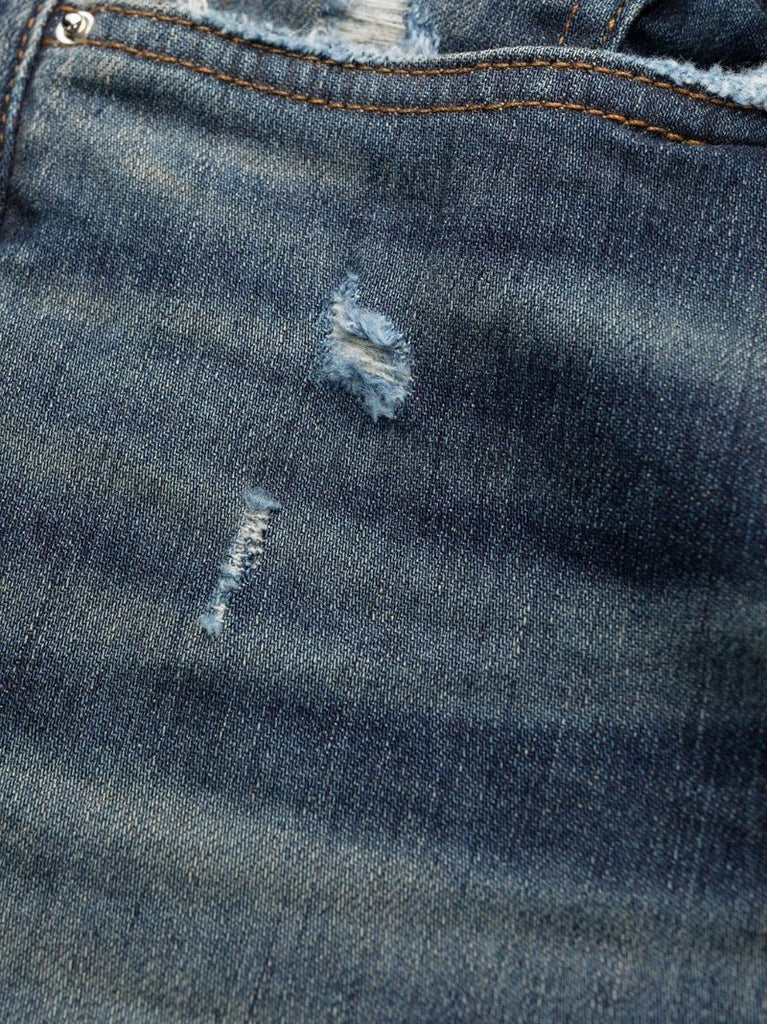 Blue Washed Skinny-cut Jeans