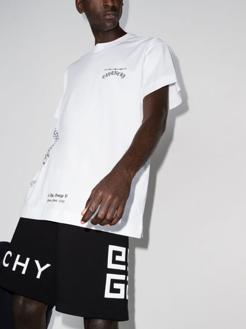 Chain Logo Cotton T-shirt