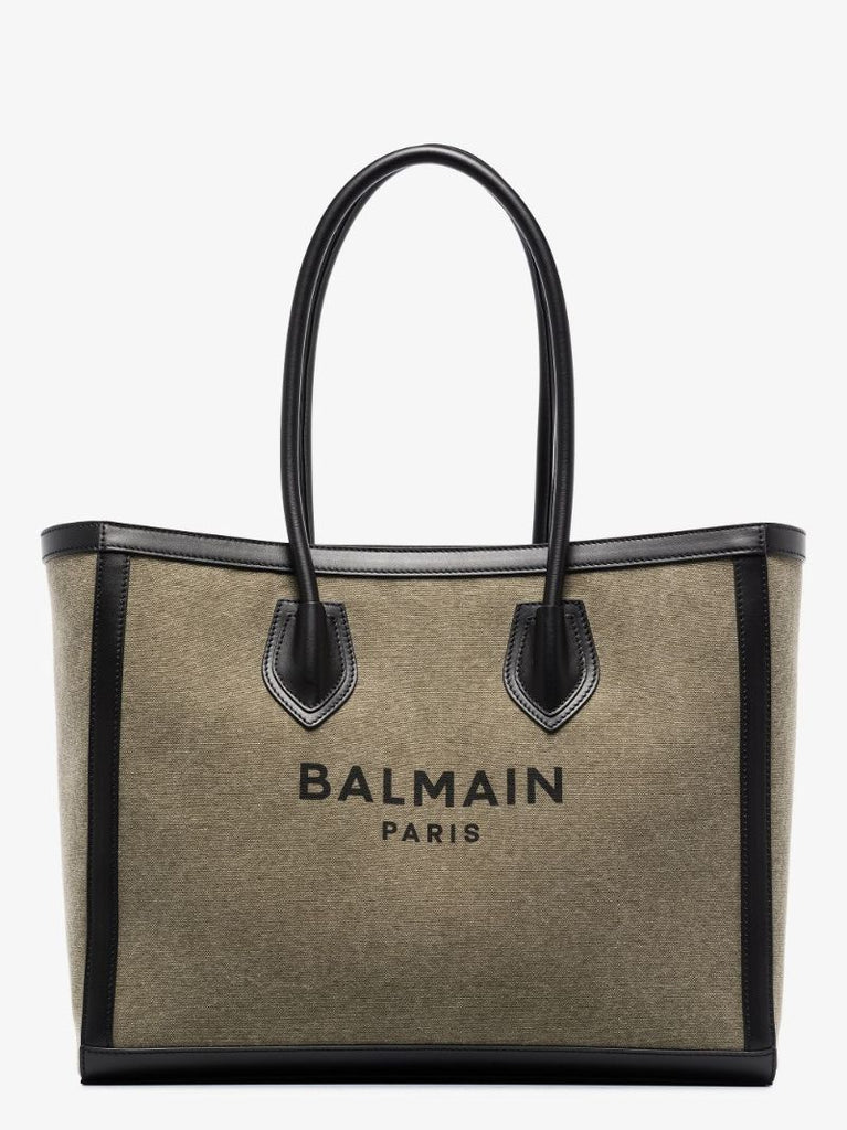 Khaki B-army Canvas Tote Bag