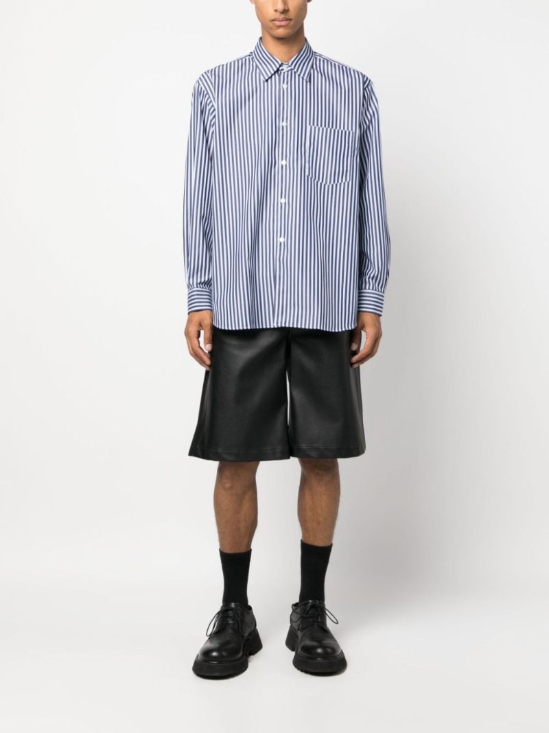 Blue Striped Cotton Shirt
