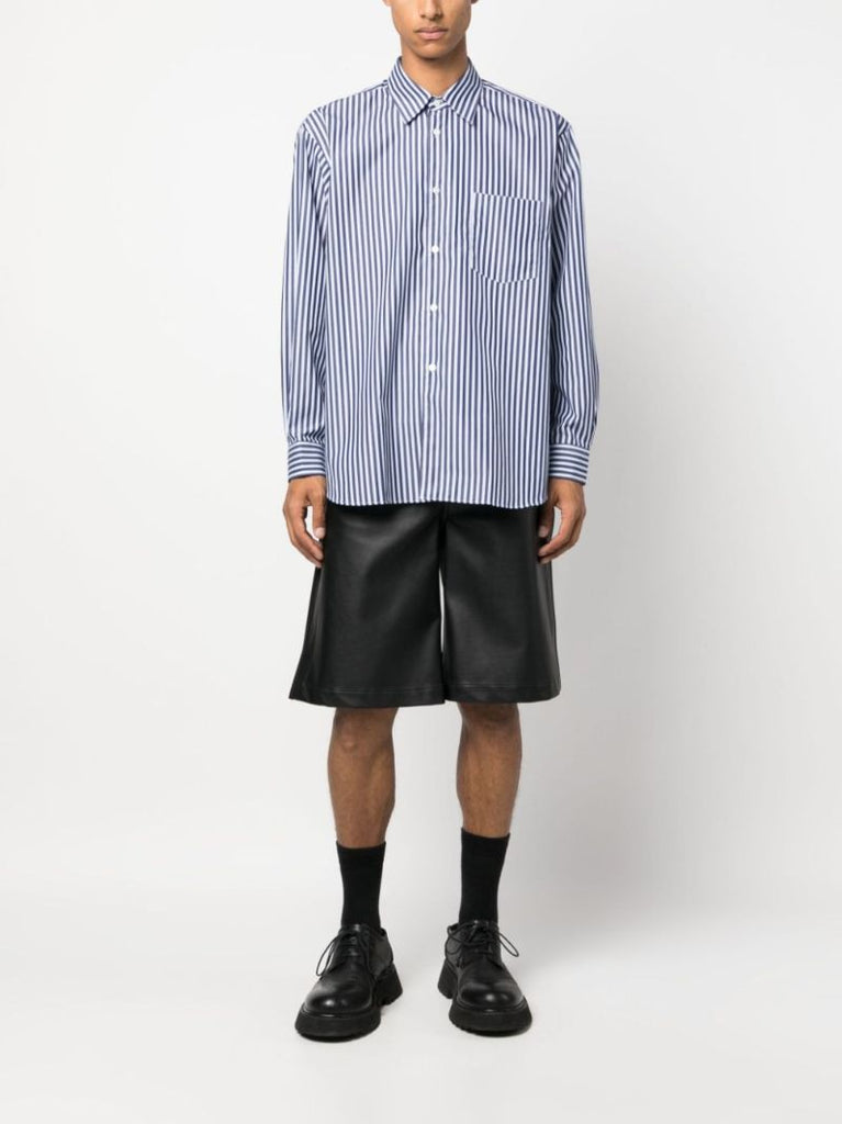 Blue Striped Cotton Shirt